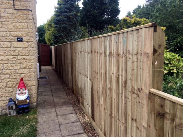 Close board fencing in Witney